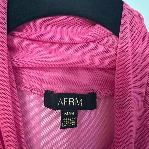 AFRM HOT PINK TURTLE NECK DRESS - SIZE MEDIUM - Picture 3 of 3